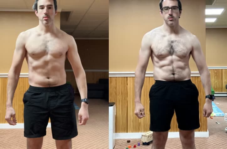 Bradley's body transformation with BAM Fitness nutrition coaching