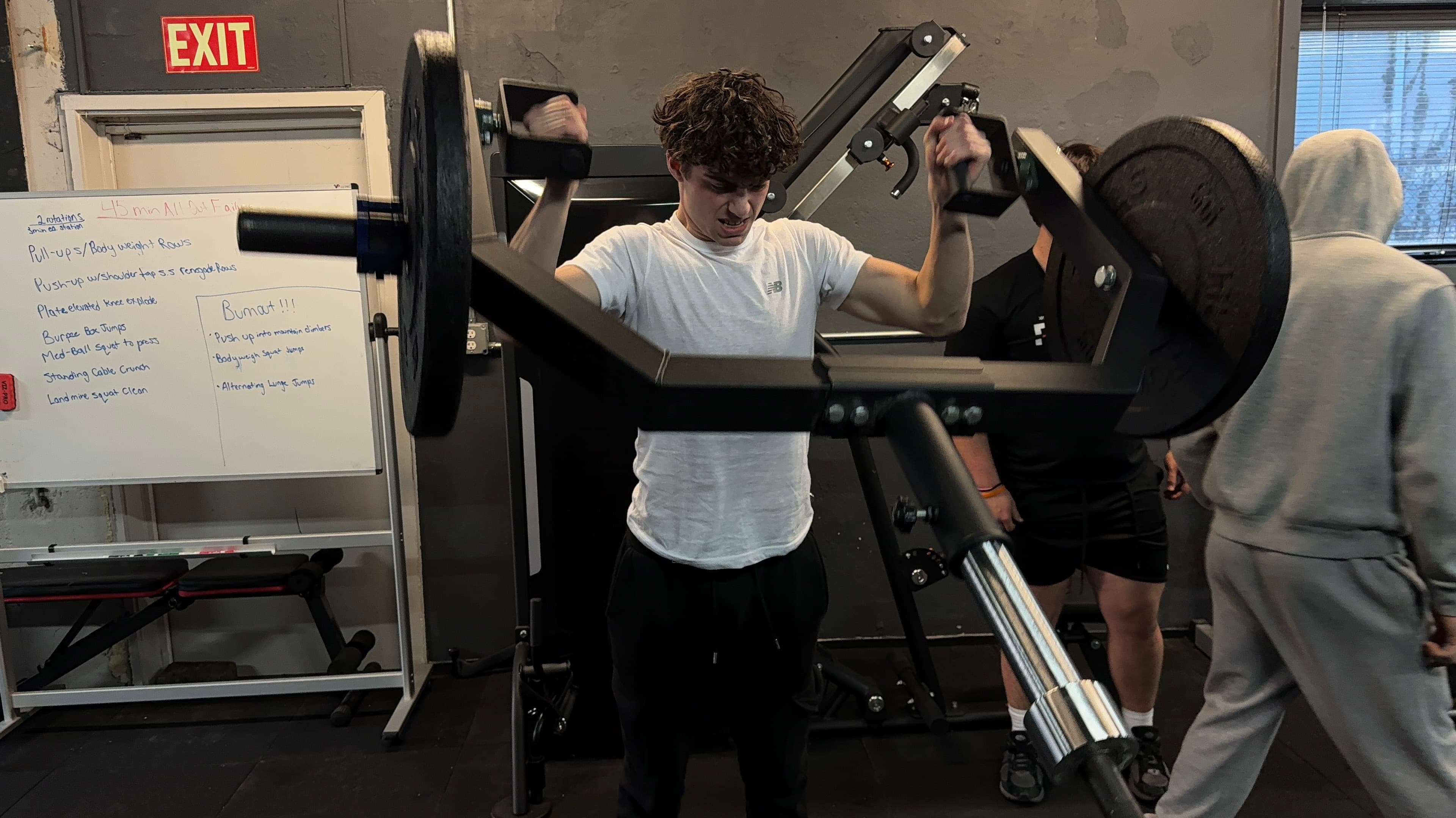 Athletes training together in a team session at BAM Fitness in Dumont, NJ