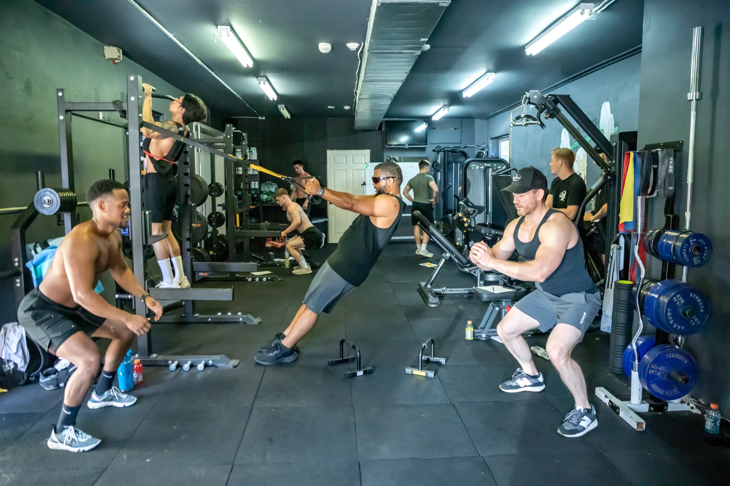 Small group training session in progress at the BAM Fitness studio in Dumont, NJ