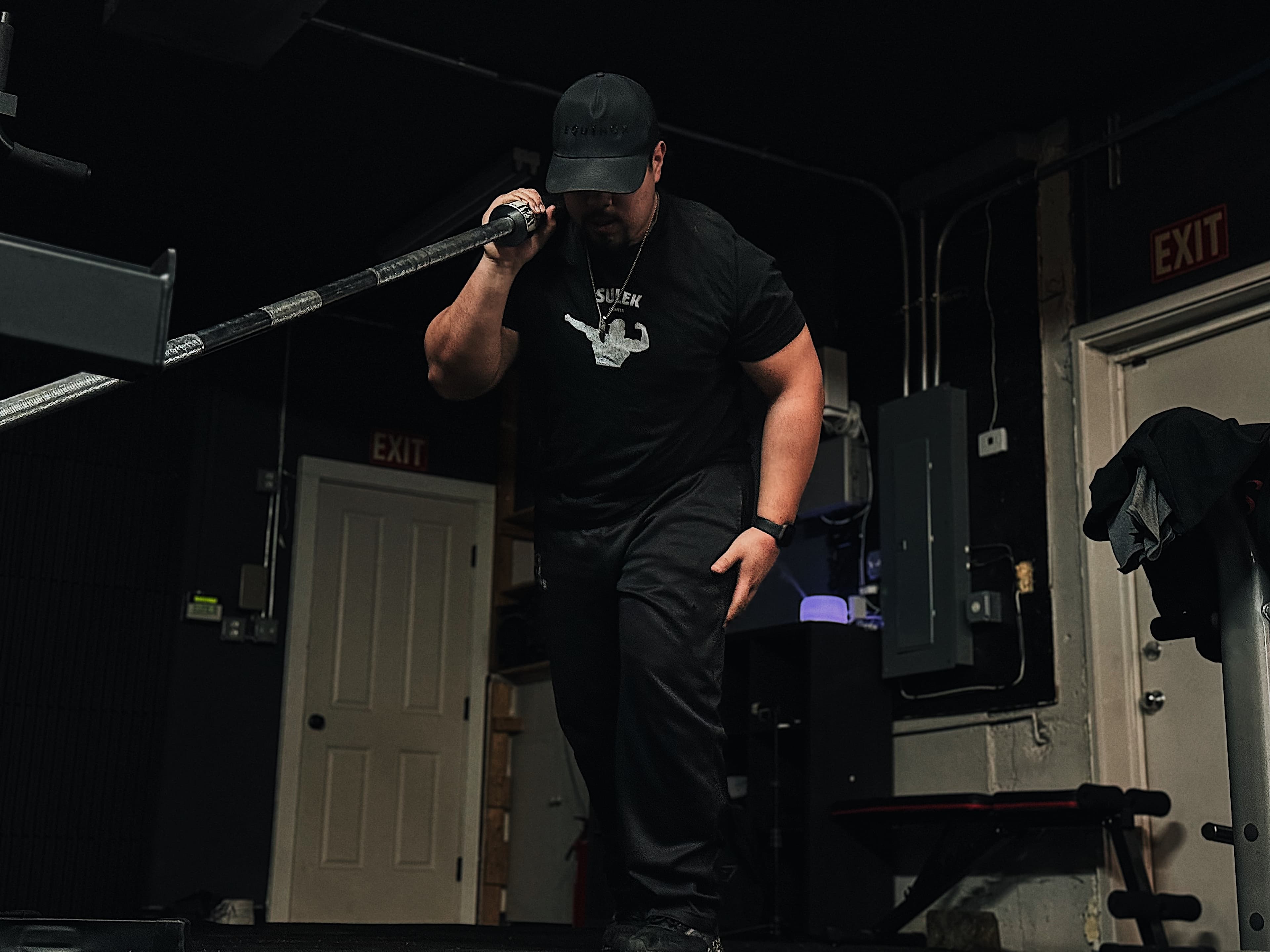Client mid-workout at the BAM Fitness studio