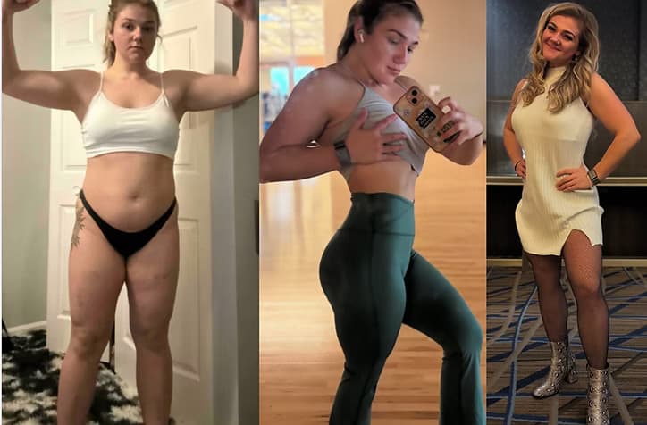 Nicole's body transformation with BAM Fitness nutrition coaching